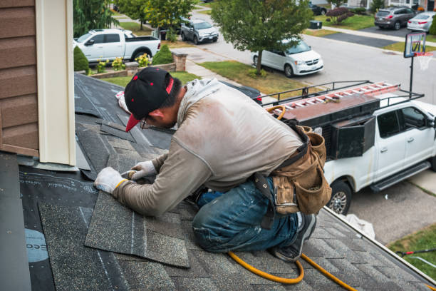 Professional Flat Roof Repair technician working in Forestdale, RI